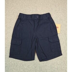 Levi Shorts Boys Size 2T Cargo Short Elastic Waist Blue NWT Levi's